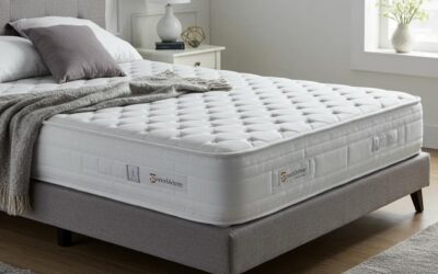 Clean mattress on a stylish bed, showcasing professional mattress stain removal techniques relevant to All Seasons Carpet Cleaning services.